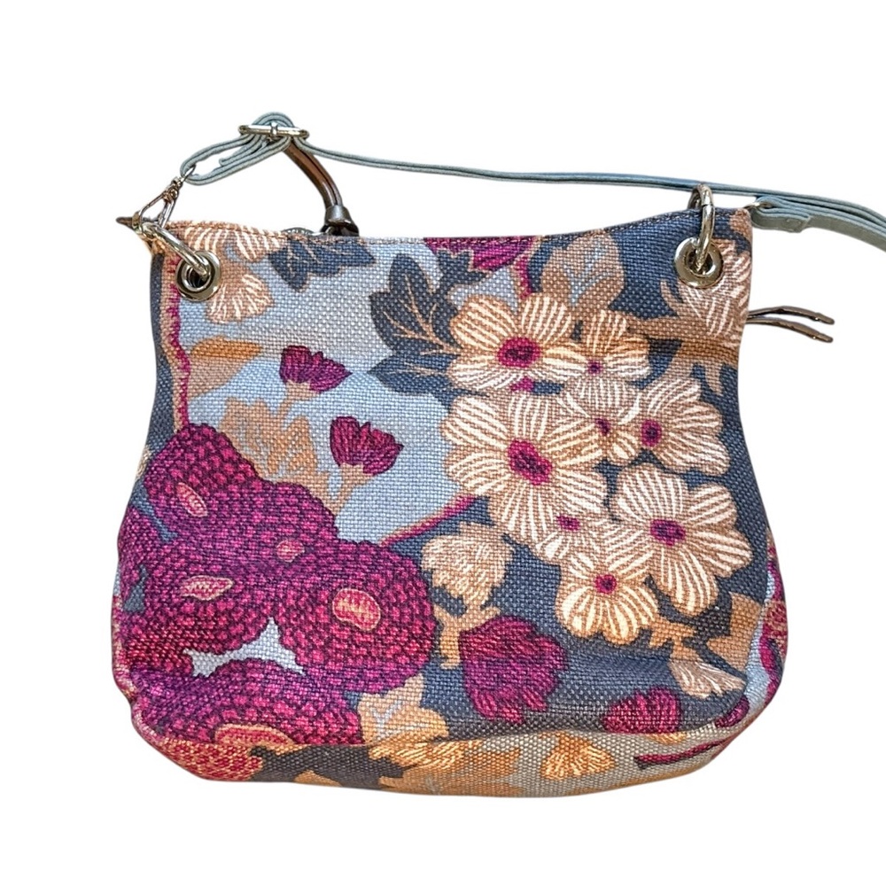 Spartina 449 Floral Canvas Crossbody Bag - Picture 3 of 9